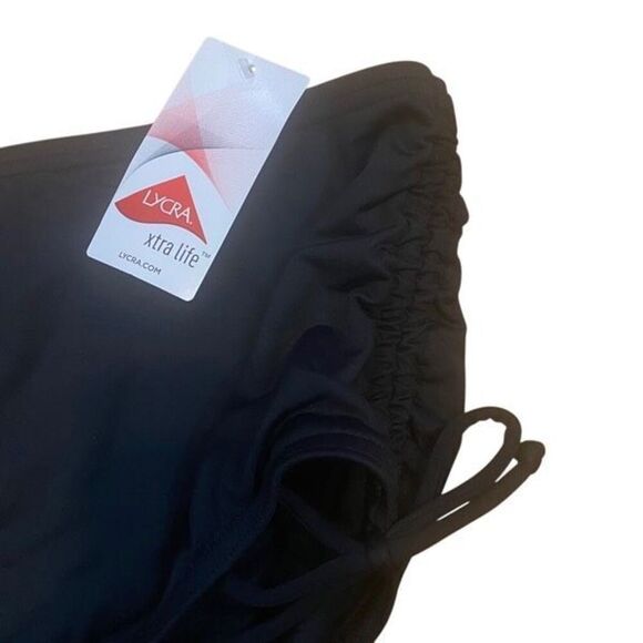 Lands End Lycra NWT xtra life size 2XL swim bottoms black - Picture 5 of 6